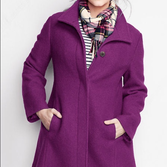 lands end boiled wool jacket